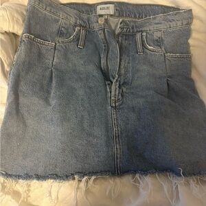 Agolde Blue Denim Skirt